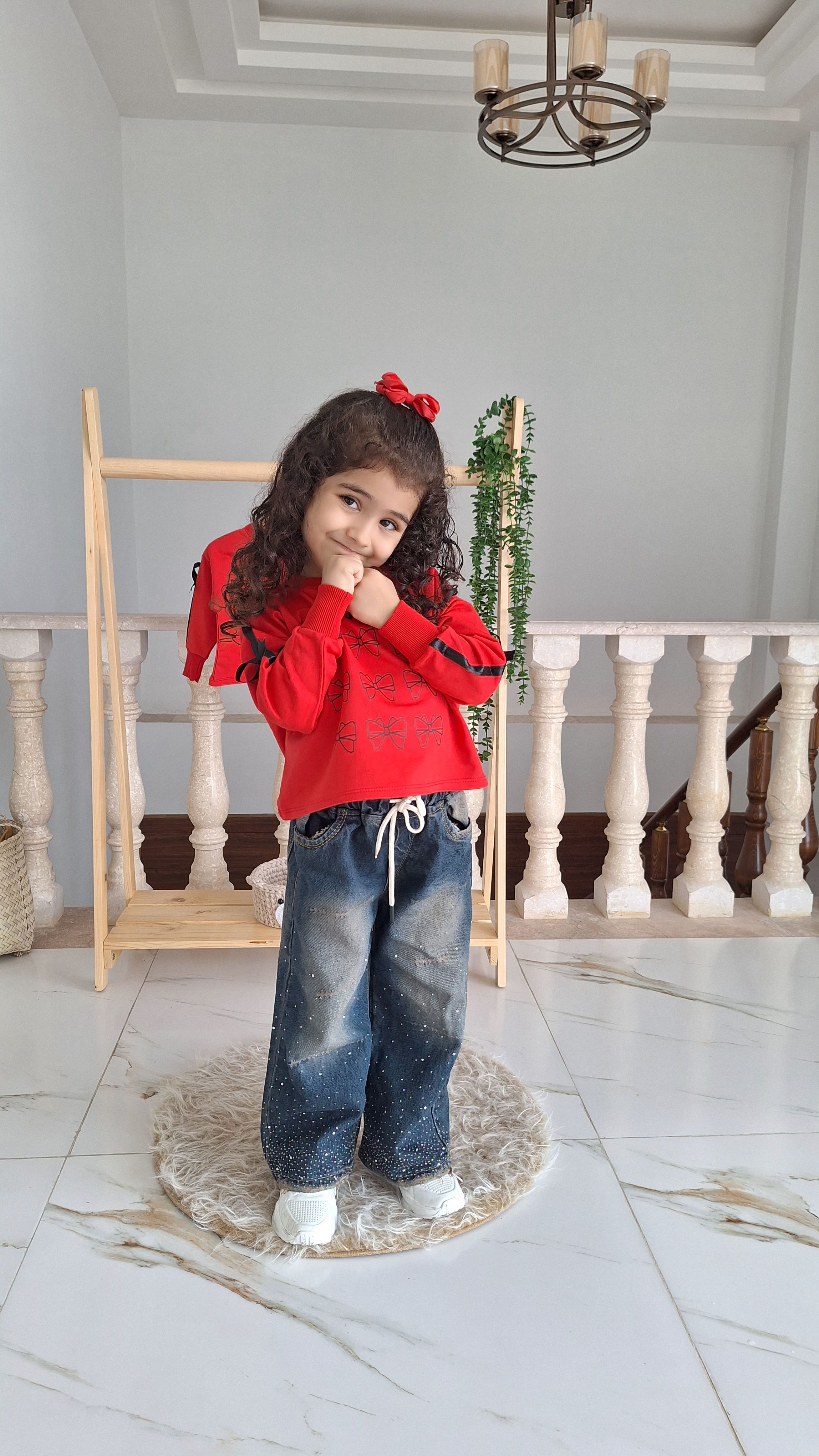 کراپ دخترونه پاپیون دار یلدایی